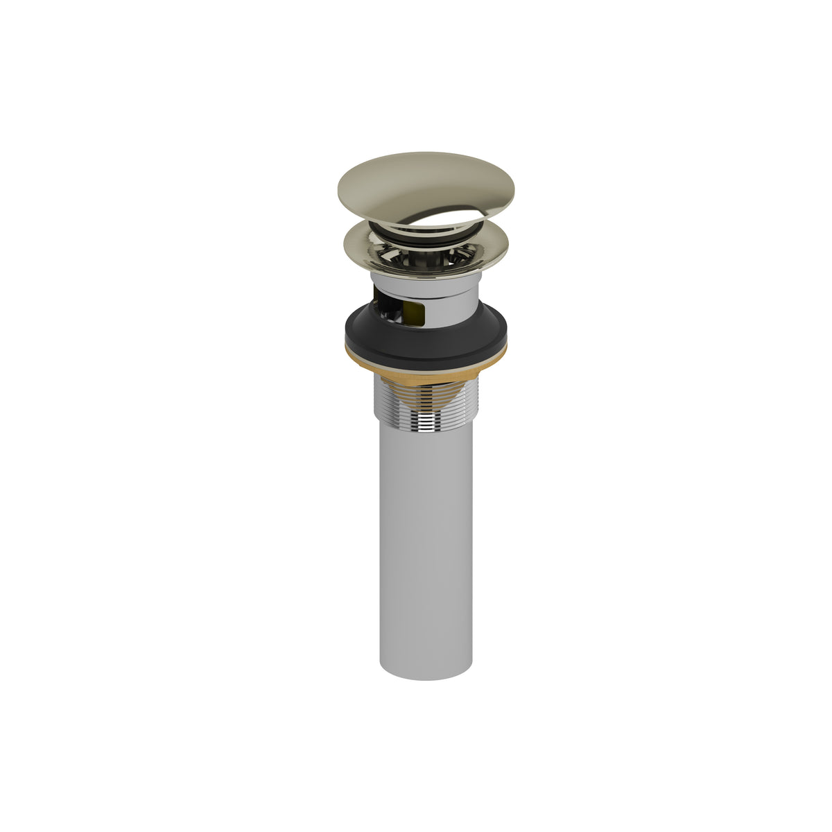 Riobel Lavatory Push Drain With Overflow DB160 - Polished Nickel (DB160PN)
