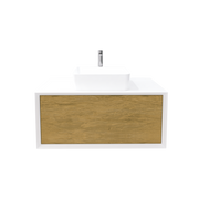 Rubi Marea Vanity White Cabinet / Oak Front RTO900VAMBLO