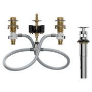 Moen M-Pact Widespread Valve 8" - 16" Center 1/2" IPS Connection 9000 in Chrome (9000)