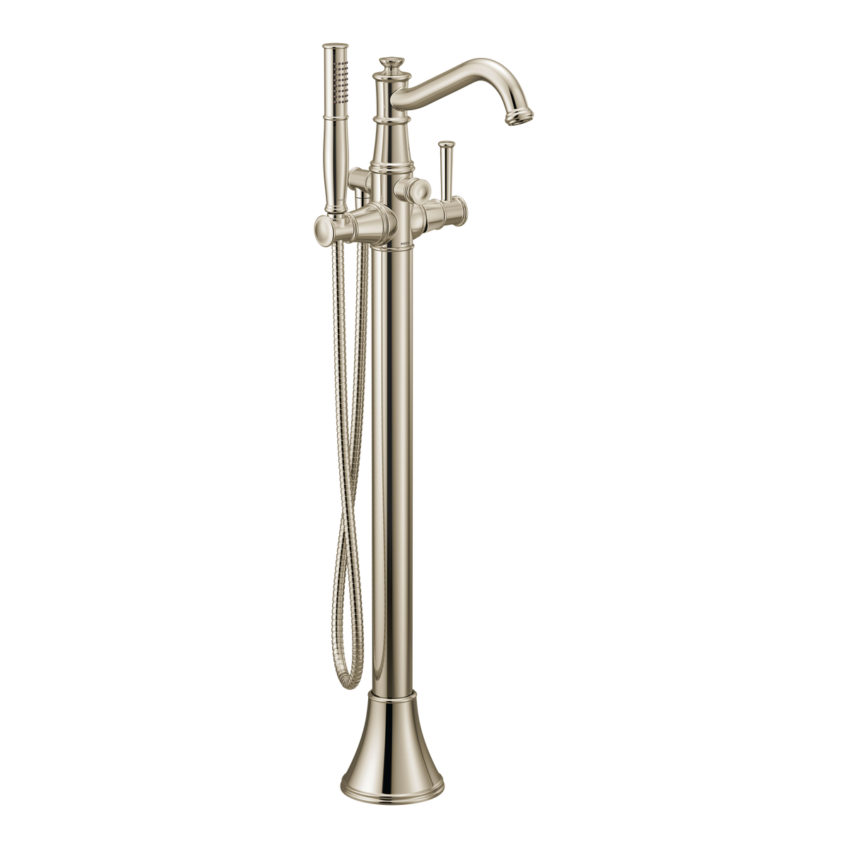 Moen Belfield Single-Handle Tub Filler With Hand Shower 9025 in Polished Nickel (9025NL)