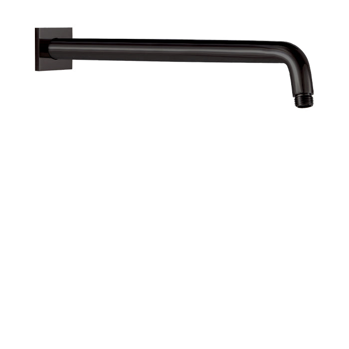 ALT 18" Wallmount Shower Arm with Square Flange 90747 in Electro Black