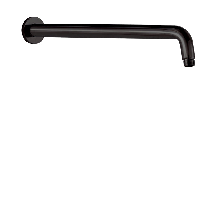 ALT 18" Wallmount Shower Arm with Round Flange 90748 in Electro Black