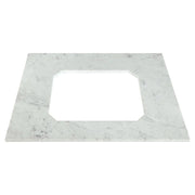 DXV Belshire 30 in. Carrara Marble Vanity Top, No Hole in Carrara Marble (D19090000.550)