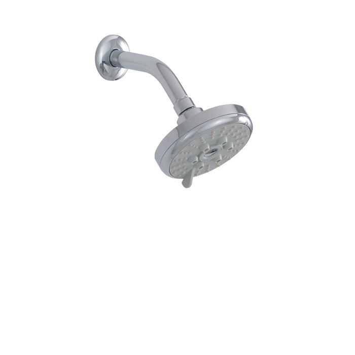 ALT Round 3-Function Showerhead with Arm 90811 in Polished Chrome