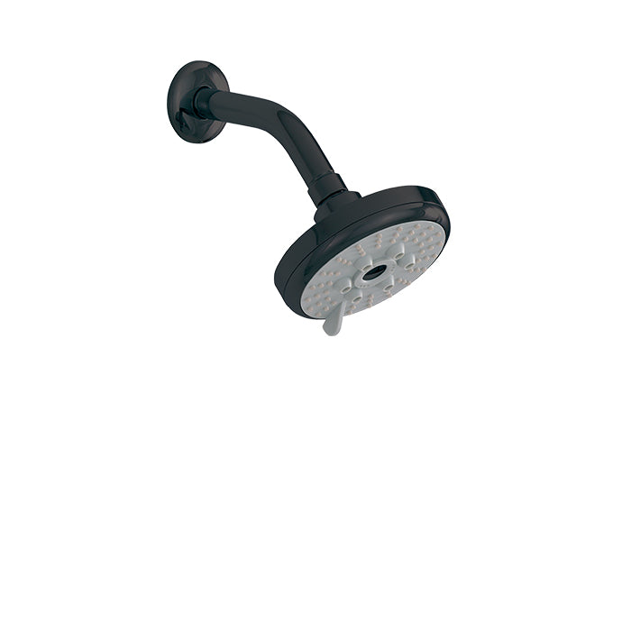 ALT Round 3-Function Showerhead with Arm 90811 in Electro Black