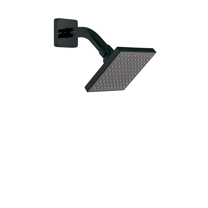 ALT Square Showerhead with Arm 90812 in Electro Black