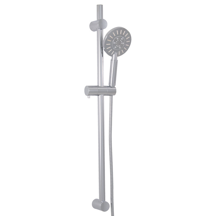 ALT Round Complete Shower Rail with 3-Function Handshower 90840 in Polished Chrome