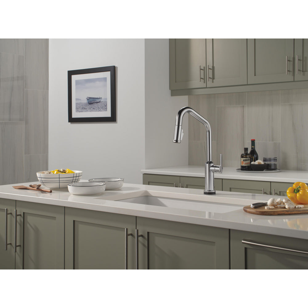 Delta Cordova-Touchless Kitchen Pulldown Faucet Angle Spout
