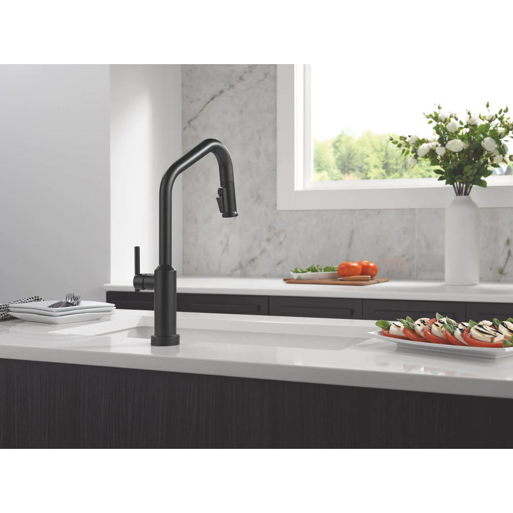 Delta Cordova-Touchless Kitchen Pulldown Faucet Angle Spout