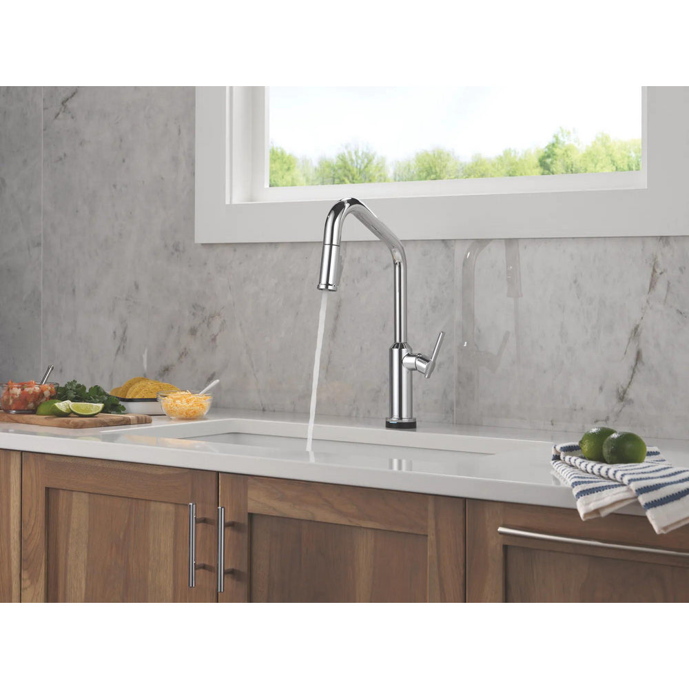 Delta Cordova-Touchless Kitchen Pulldown Faucet Angle Spout