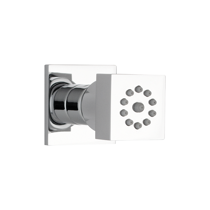 Rubi Square Body Jet for Ceramic 1/2" Slip-On Chrome RJC22C