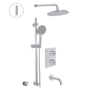 ALT Via Dante Thermostatic Shower System – 3 Functions 91093 in Polished Chrome