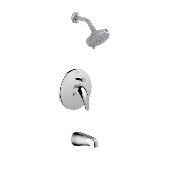 ALT Volo Pressure Balance Tub/Shower System 91116 in Polished Chrome