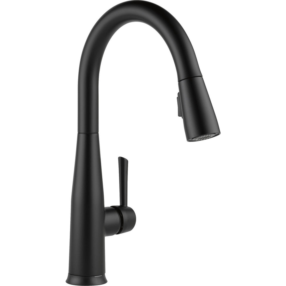Delta Essa VoiceIQ Single Handle Pull-Down Faucet - Matte Black