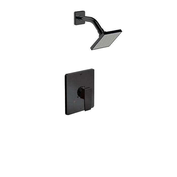 ALT Riga Pressure Balance Shower System 91245 in Electro Black