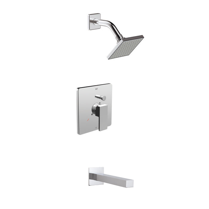 ALT Riga Pressure Balance Tub/Shower System 91246 in Polished Chrome