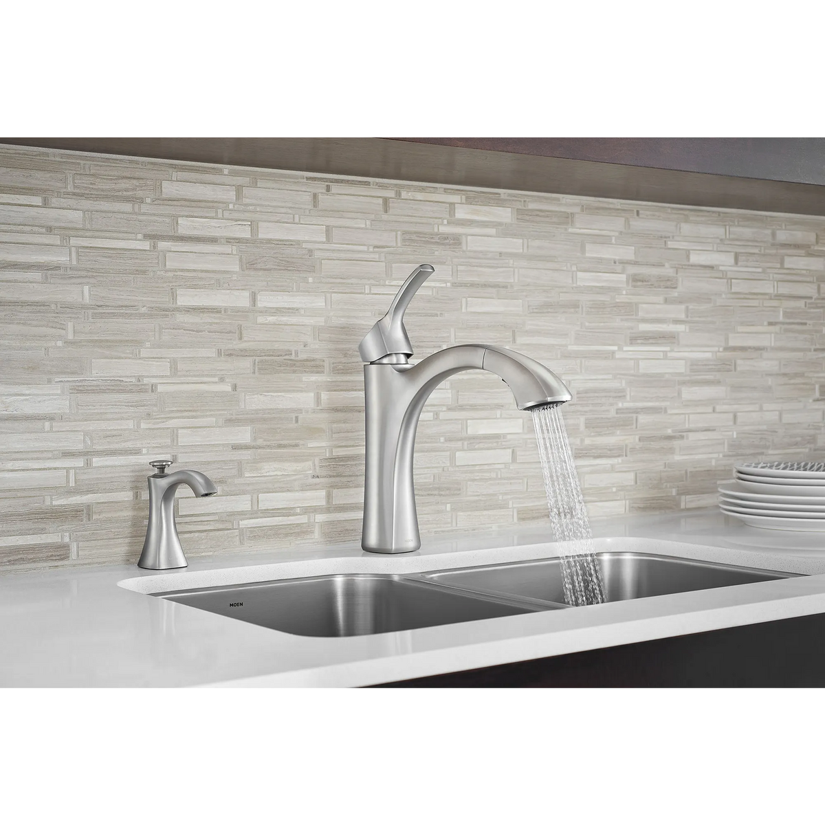 Moen Transitional Soap Dispenser S3948 in Spot Resist Stainless (S3948SRS) - view 7