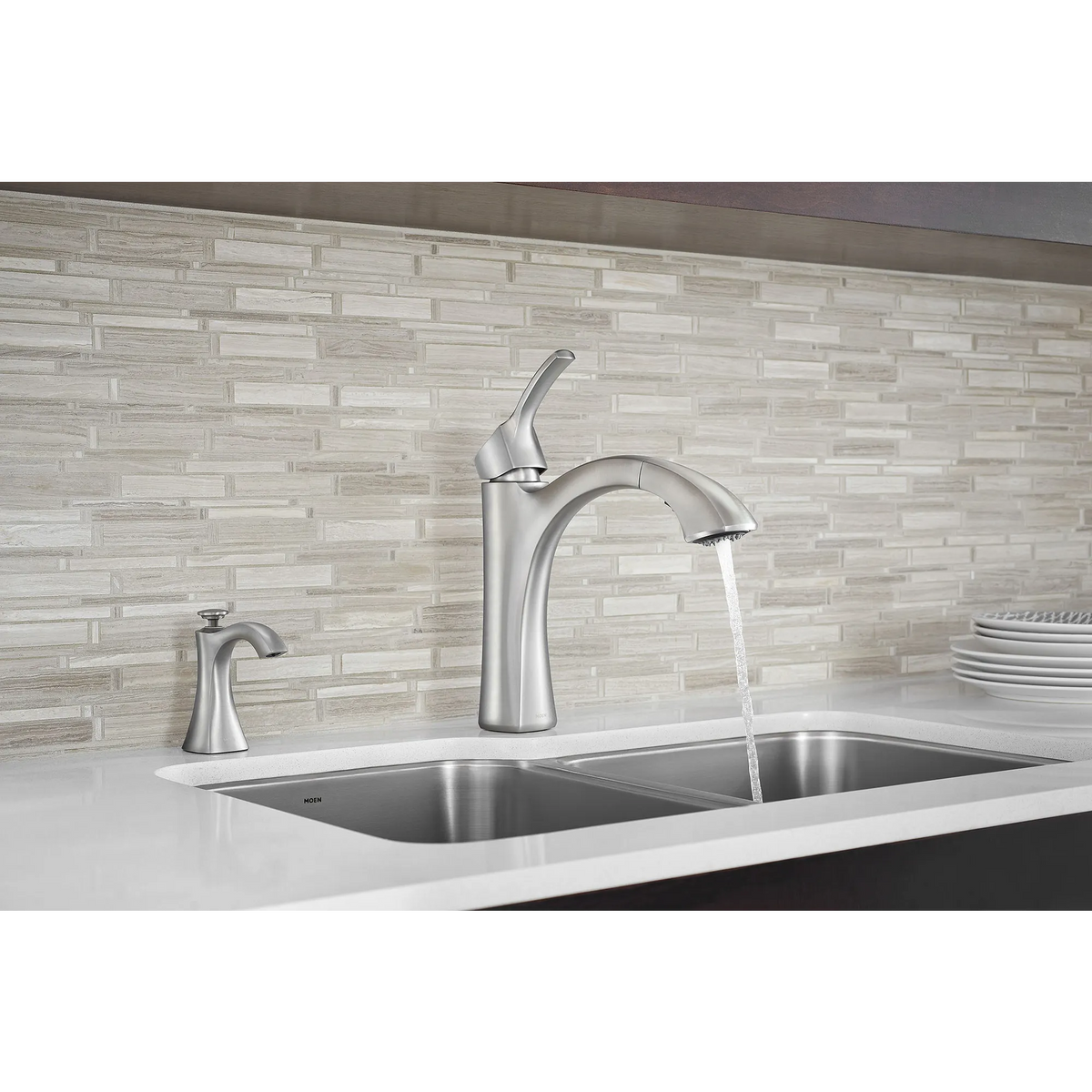 Moen Transitional Soap Dispenser S3948 in Spot Resist Stainless (S3948SRS) - view 5