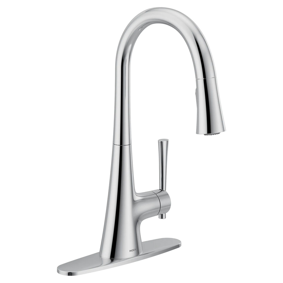 Moen Kurv Single-Handle High-Arc Pulldown Kitchen Faucet 9126 in Chrome (9126) - view 3