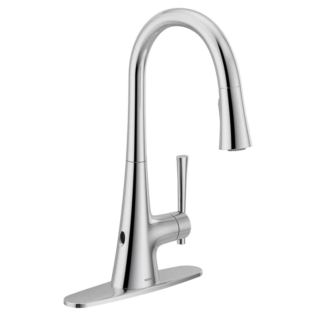 Moen Kurv MotionSense Wave Single-Handle High-Arc Single-Sensor Pulldown Kitchen Faucet 9126EW in Chrome (9126EWC) - view 2