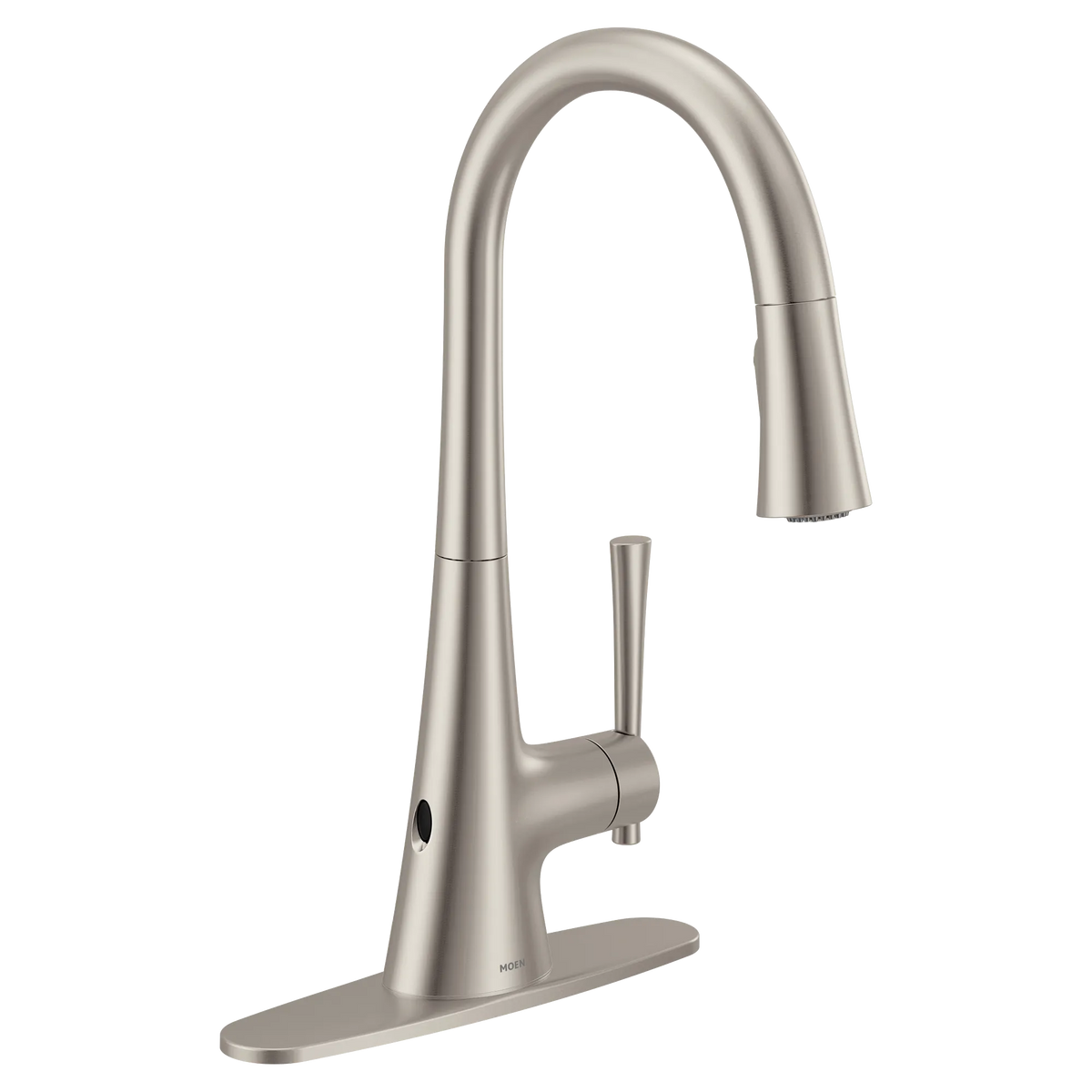 Moen Kurv MotionSense Wave Single-Handle High-Arc Single-Sensor Pulldown Kitchen Faucet 9126EW in Spot Resist Stainless (9126EWSRS) - view 2