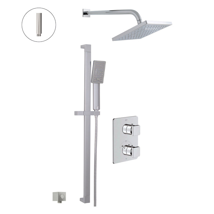 ALT Riga Thermostatic Shower System – 2 Functions 91282 in Polished Chrome