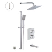 ALT Riga Thermostatic Shower System – 3 Functions 91293 in Polished Chrome