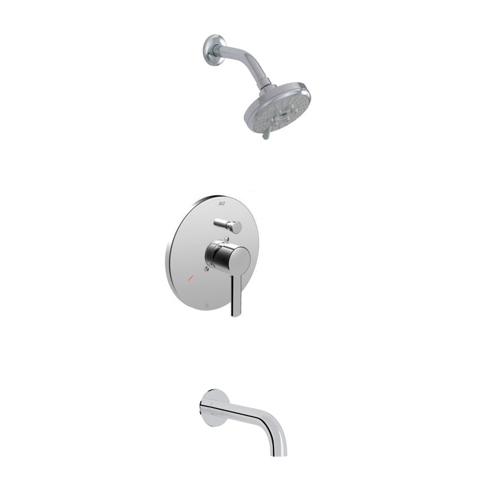 ALT Circo Pressure Balance Tub/Shower System 91446 in Polished Chrome