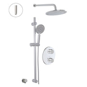 ALT Circo Thermostatic Shower System – 2 Functions 91482 in Polished Chrome