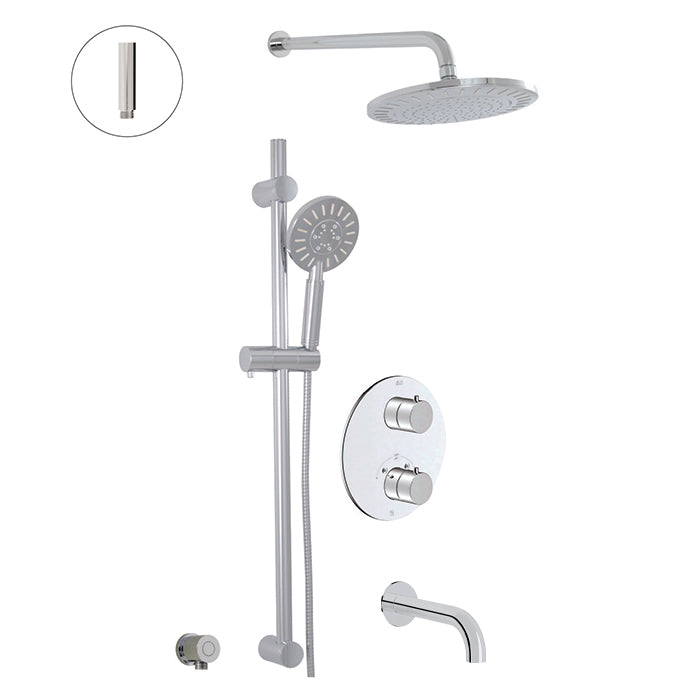 ALT Circo Thermostatic Shower System – 3 Functions 91493 in Polished Chrome