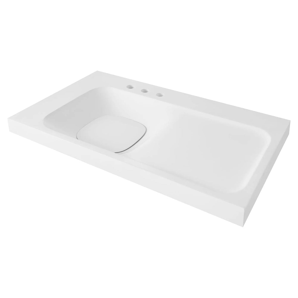 DXV Modulus 36 in. Sink, 3-Hole in Canvas White (D21045036LH08.415)