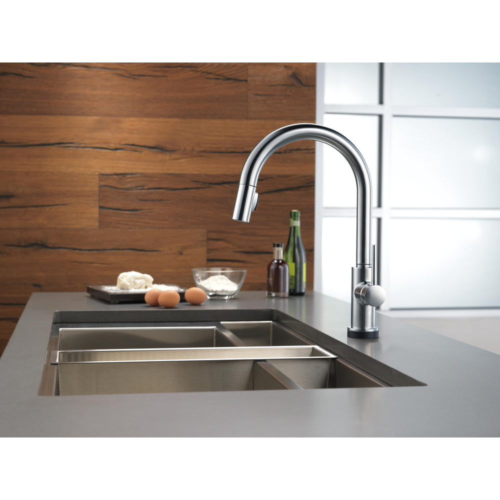 Delta Trinsic Voiceiq Single-Handle Pull-Down Kitchen Faucet - Arctic Stainless