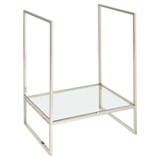 DXV Belshire 30 in. Console Legs with Glass Shelf in Platinum Nickel (D21065000.150)