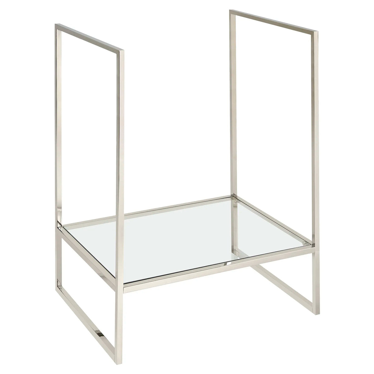 DXV Belshire 30 in. Console Legs with Glass Shelf in Platinum Nickel (D21065000.150)