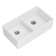 DXV Etre 36 in. Double Apron Kitchen Sink in Canvas White (D21180DB3620.415)
