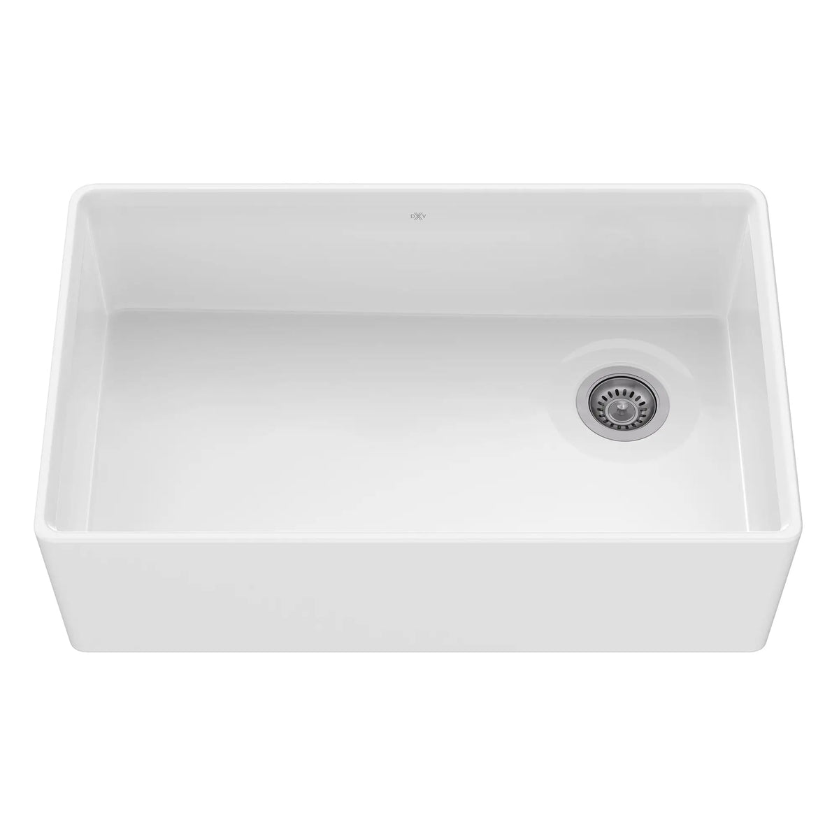 DXV Etre 33 in. Apron Kitchen Sink with Offset Drain in Canvas White (D21180SB3320.415) - view 2