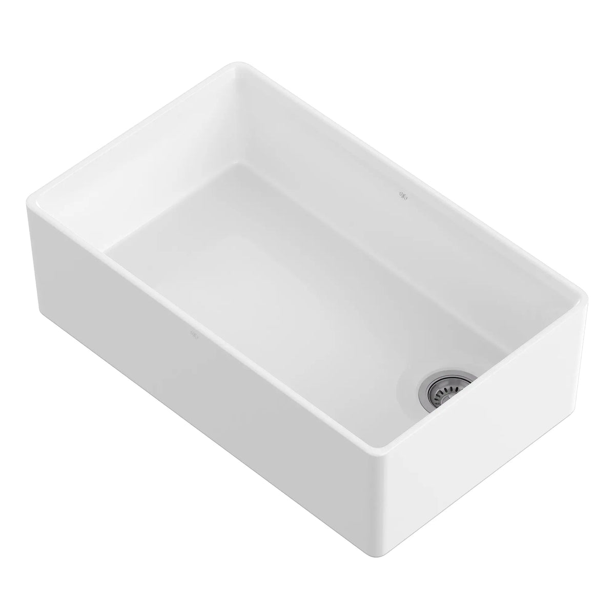 DXV Etre 33 in. Apron Kitchen Sink with Offset Drain in Canvas White (D21180SB3320.415) - view 3