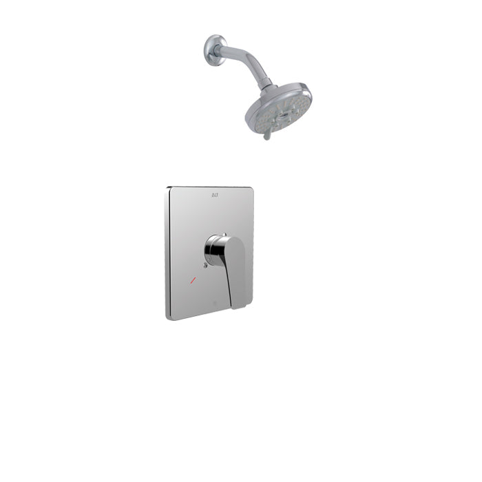 ALT Via Dante Pressure Balance Shower System 91745 in Polished Chrome