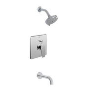 ALT Via Dante Pressure Balance Tub/Shower System 91746 in Polished Chrome