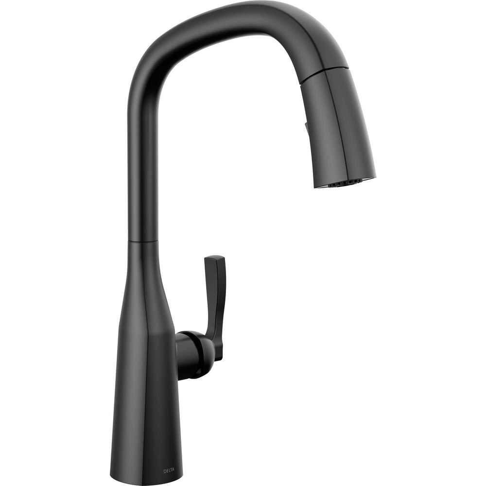 Delta Stryke Single Handle Pull Down Kitchen Faucet - Matte Black