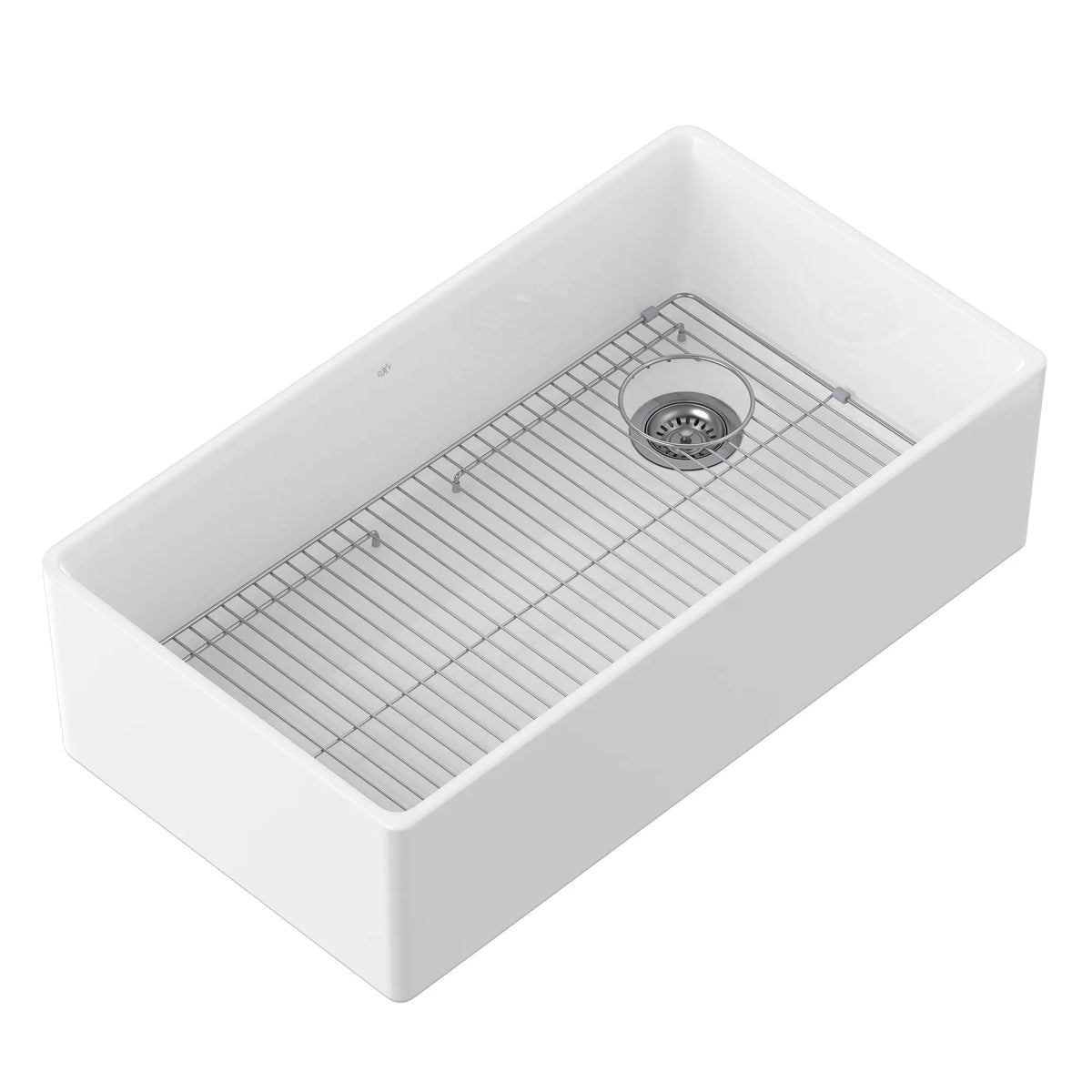DXV Etre 36 in. Apron Kitchen Sink with Offset Drain in Canvas White (D21180SB3620.415) - view 4