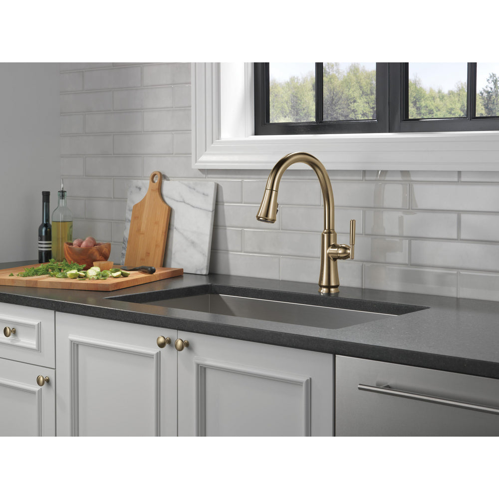 Delta Coranto Pull-Down Kitchen Faucet - Champagne Bronze