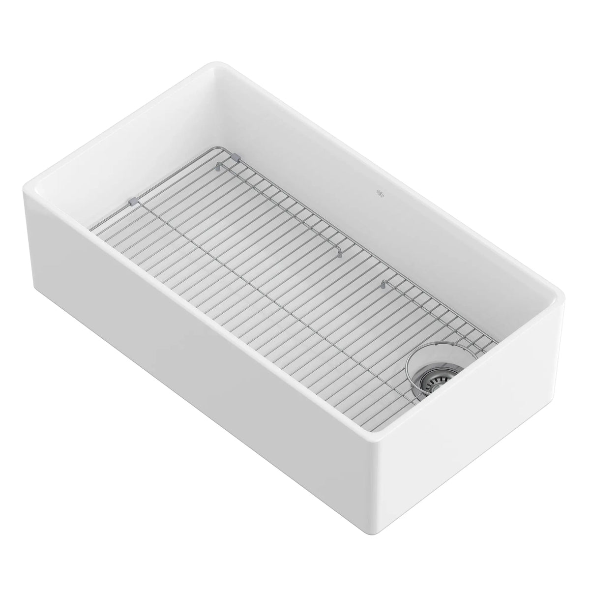 DXV Etre 36 in. Apron Kitchen Sink with Offset Drain in Canvas White (D21180SB3620.415) - view 6