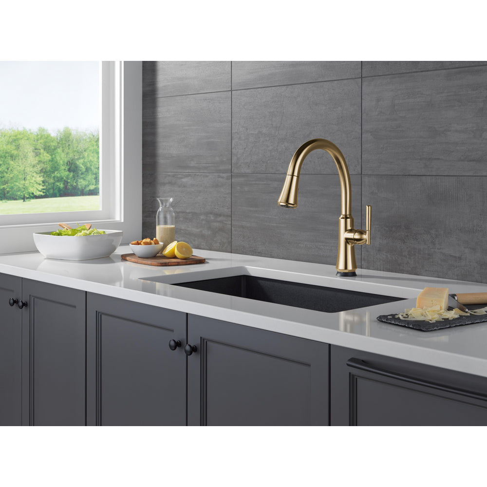 Delta Coranto Pulldown Touchless Kitchen Faucet Ar - Champagne Bronze