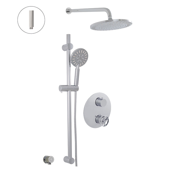 ALT 1840 Thermostatic Shower System – 2 Functions 91882 in Polished Chrome