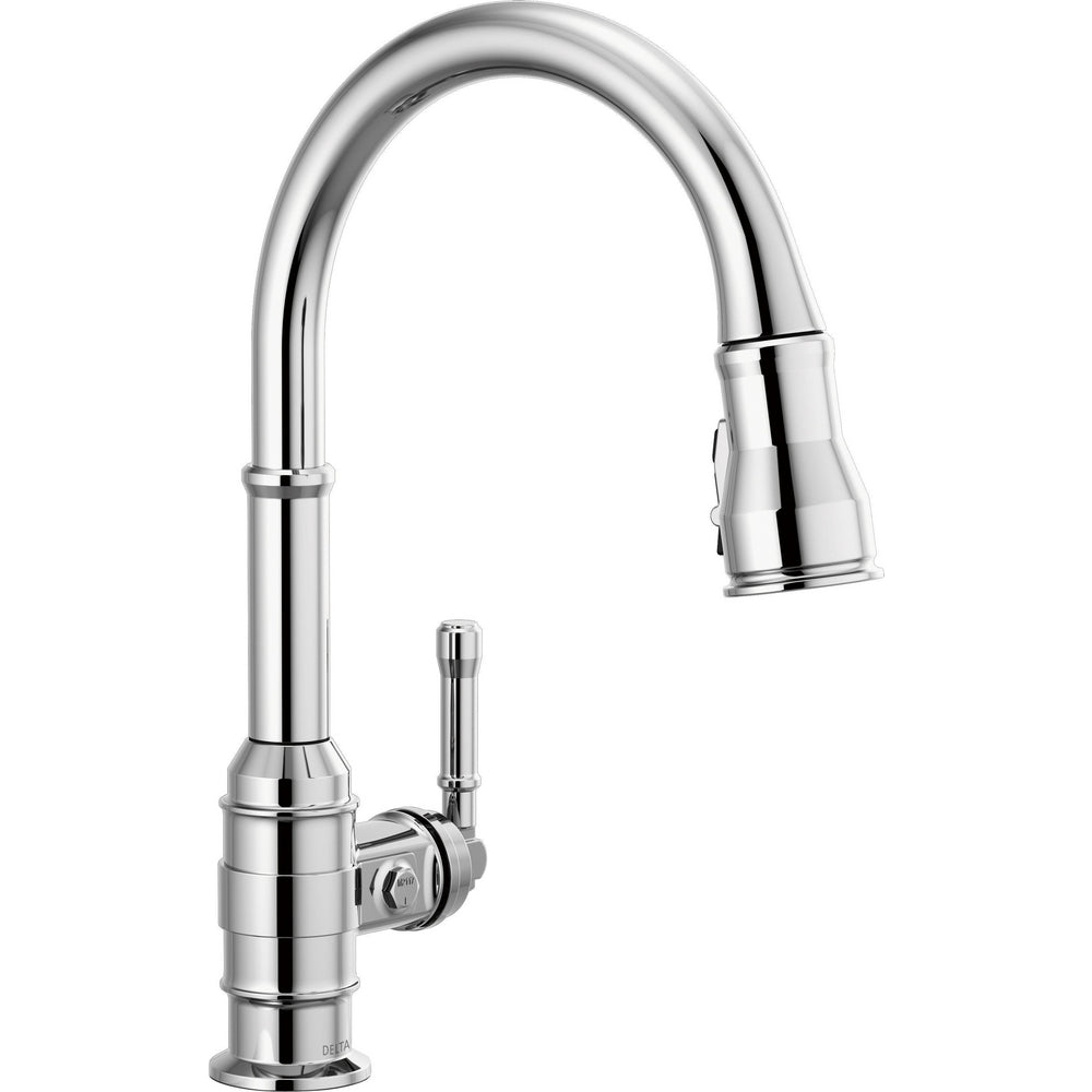 Delta Broderick Pull-Down Kitchen With Shieldspray 1L - Chrome