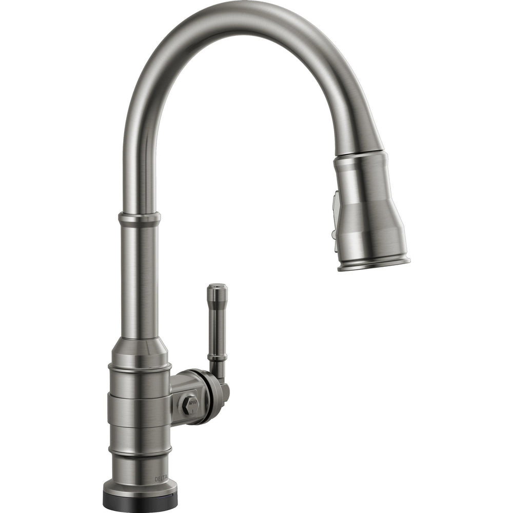 Delta Broderick Touch2O Pull-Down Kitchen With Shieldspray - Black Stainless