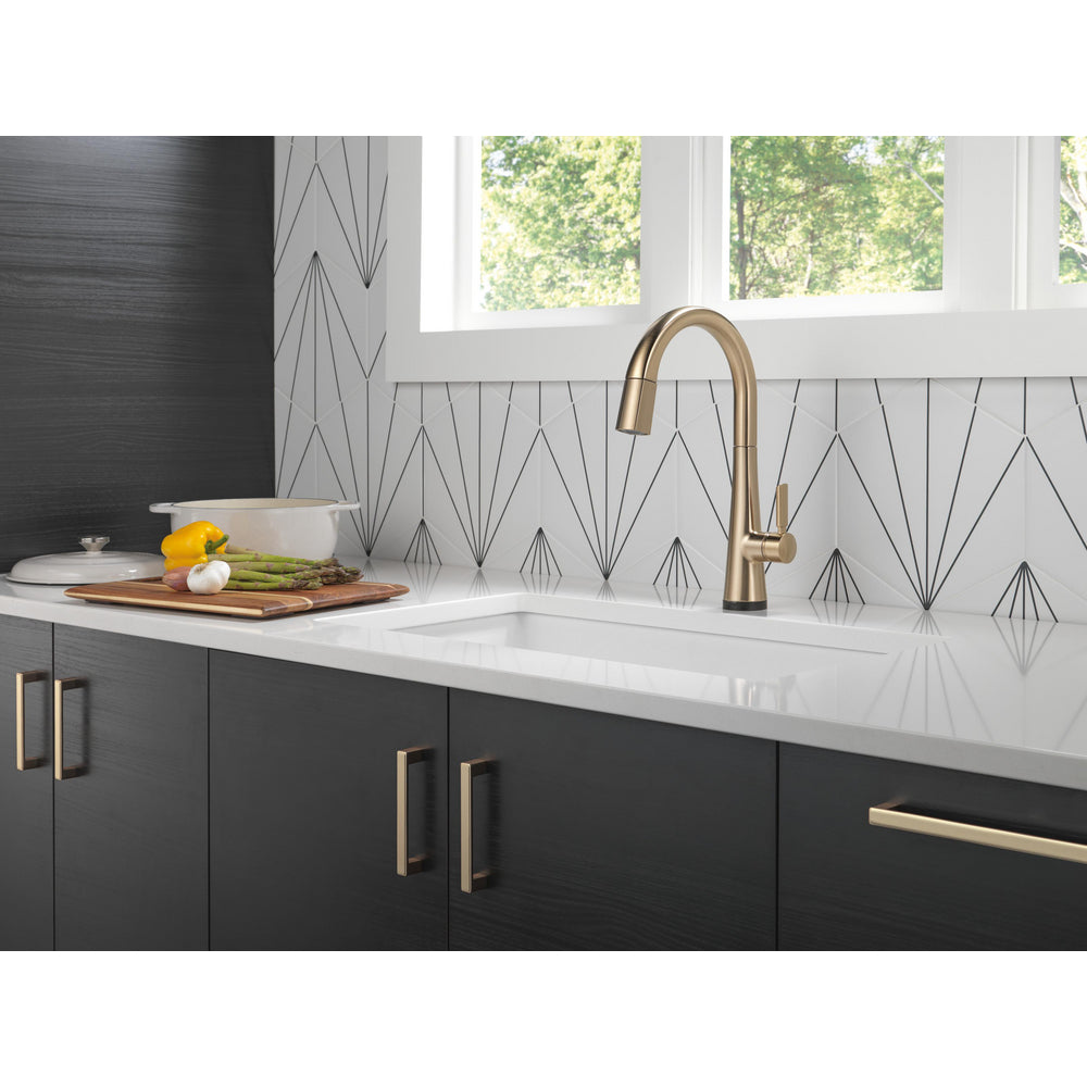 Delta Monrovia Single Handle Pull-Down Kitchen 9191T-DST - Champagne Bronze