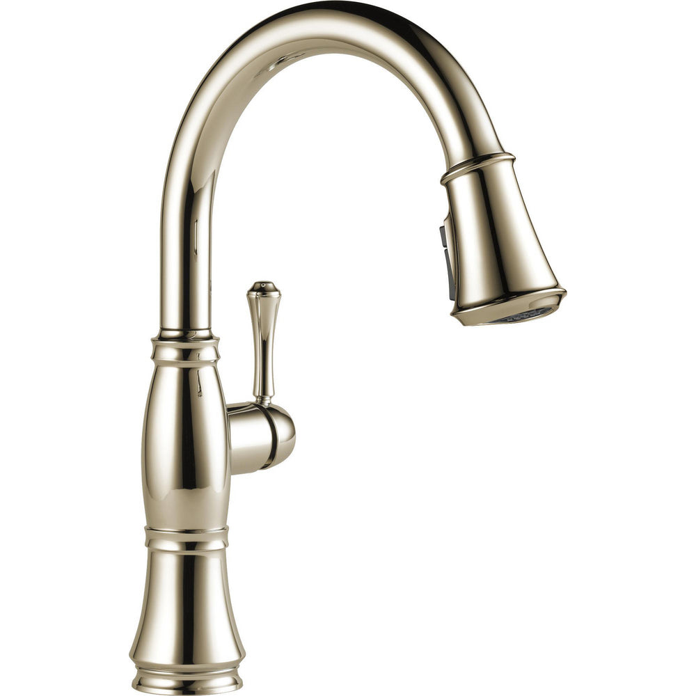 Delta Cassidy Pull-Down Kitchen With Shieldspray 1L - Polished Nickel