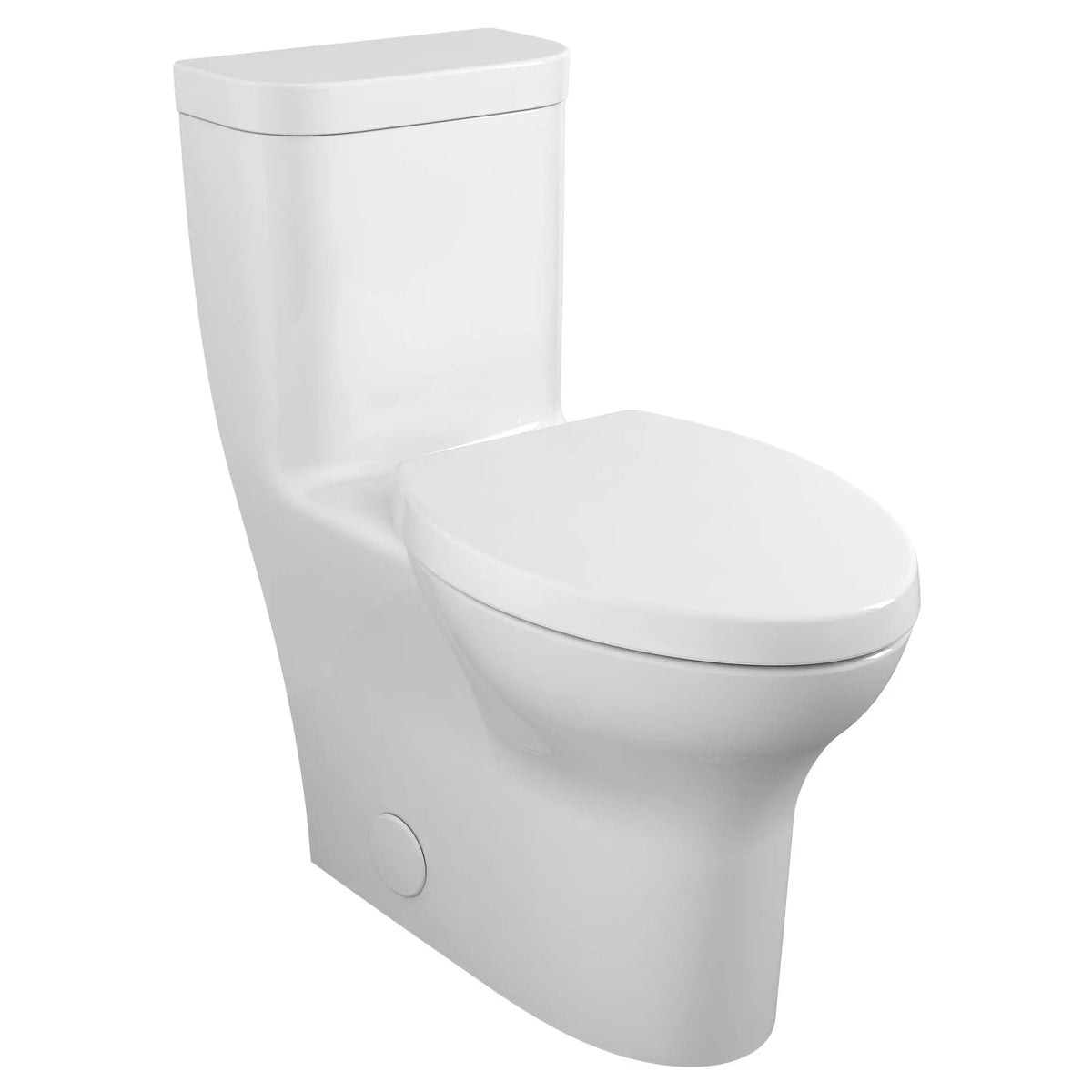 DXV Equility One-Piece Chair Height Right-Hand Trip Lever Elongated Toilet with Seat in Canvas White (D22690A108.415)